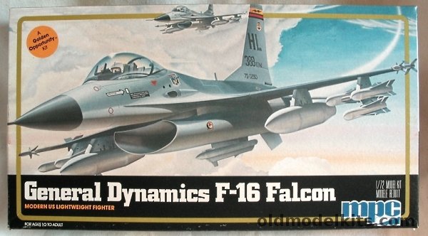 MPC 1/72 General Dynamics F-16 Falcon - F-16A or F-16B - 388th Tactical Fighter Wing USAF, 1-4306 plastic model kit